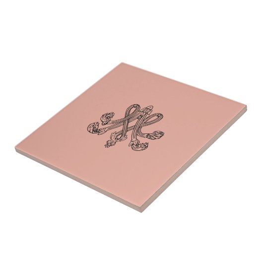 Marie Antoinette – Monogramm – Monogram initials タイル (側面)