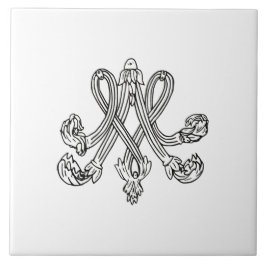 Marie Antoinette – Monogramm – Monogram initials タイル