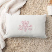 Marie Antoinette – Monogramm – Monogram initials ランバークッション (ブランケット)