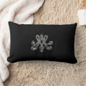 Marie Antoinette – Monogramm – Monogram initials ランバークッション (ブランケット)