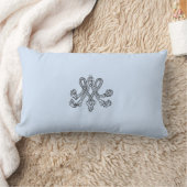 Marie Antoinette – Monogramm – Monogram initials ランバークッション (ブランケット)