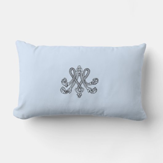 Marie Antoinette – Monogramm – Monogram initials ランバークッション (正面)