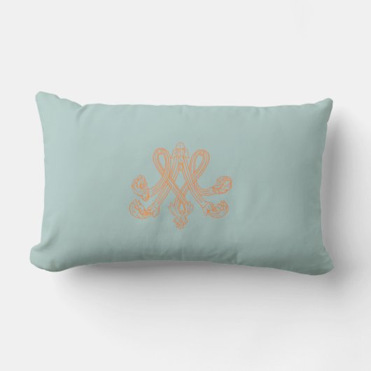 Marie Antoinette – Monogramm – Monogram initials ランバークッション (正面)