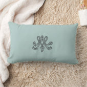 Marie Antoinette – Monogramm – Monogram initials ランバークッション (ブランケット)