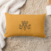 Marie Antoinette – Monogramm – Monogram initials ランバークッション (ブランケット)