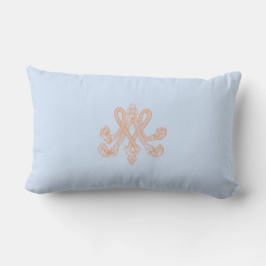 Marie Antoinette – Monogramm – Monogram initials ランバークッション (裏面)