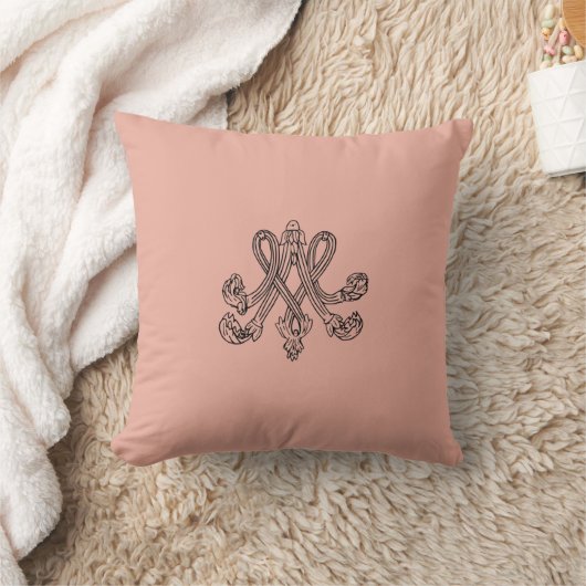 Marie Antoinette – Monogramm – Royal Monogram クッション (ブランケット)