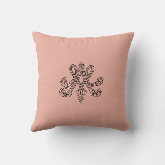 Marie Antoinette – Monogramm – Royal Monogram クッション (裏面)