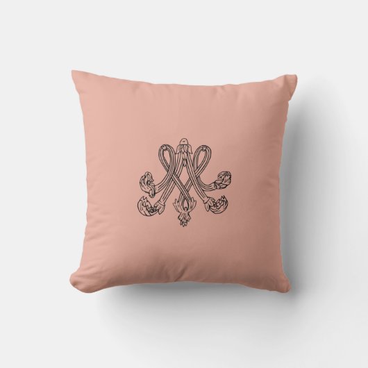 Marie Antoinette – Monogramm – Royal Monogram クッション (正面)