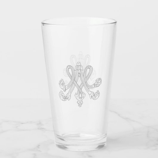 Marie Antoinette – Monogramm – Royal Monogram タンブラーグラス (裏面)