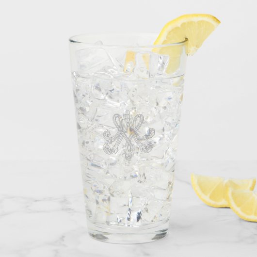 Marie Antoinette – Monogramm – Royal Monogram タンブラーグラス (アイス裏面)