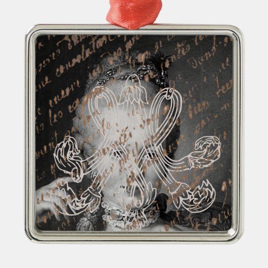 Marie Antoinette – Monogramm – Royal Monogram メタルオーナメント (正面)