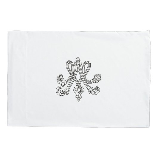 Marie Antoinette – Monogramm – Royal Monogram 枕カバー (裏面)