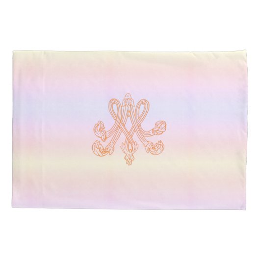 Marie Antoinette – Monogramm Royal Monogram Pastel 枕カバー (裏面)