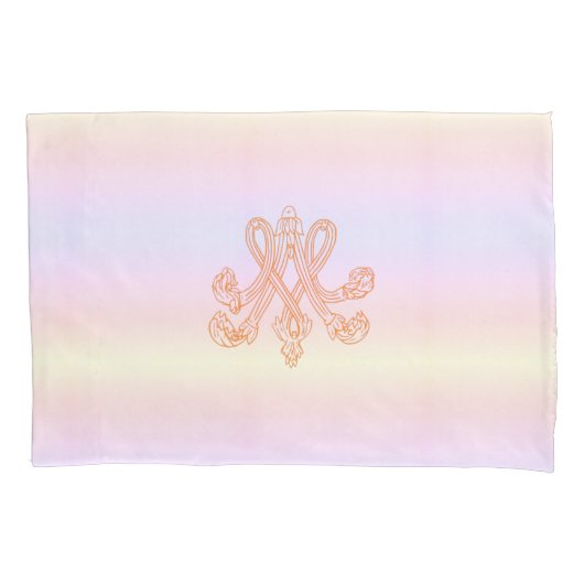 Marie Antoinette – Monogramm Royal Monogram Pastel 枕カバー (正面)