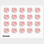 Marie Antoinette,Paris,shabby,rose,stickers ラウンドシール (シート)