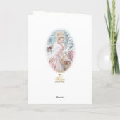 Marie Antoinette Pink carriage deer Christmas card 招待状 (裏面)