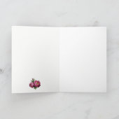 Marie Antoinette Pink carriage deer Christmas card 招待状 (内部)