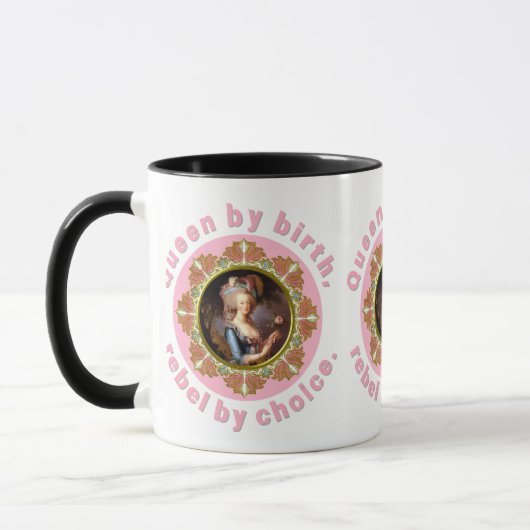 Marie Antoinette Pink Queen Roses Mug マグカップ (左)