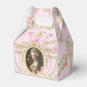 Marie Antoinette pink rose frame favor box フェイバーボックス (裏面サイド)
