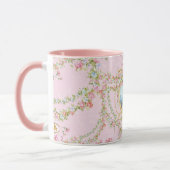 Marie Antoinette Pink Rose Frame Mug マグカップ (左)
