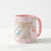 Marie Antoinette Pink Rose Frame Mug マグカップ (正面右)