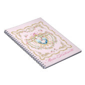 Marie Antoinette,pink rose frame notebook ノートブック (右側)