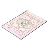 Marie Antoinette,pink rose frame notebook ノートブック (左側)