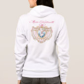 Marie Antoinette pink rose frame parka Tシャツ (裏面)