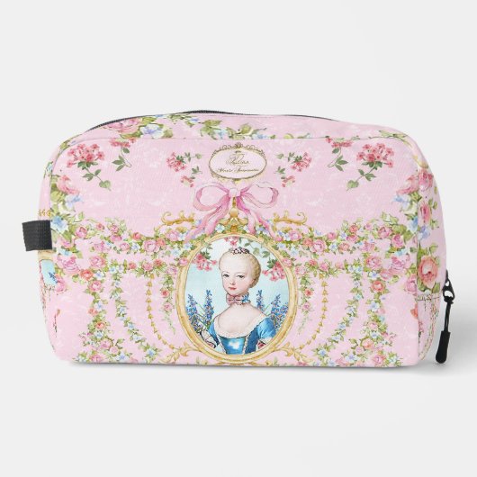 Marie Antoinette pink rose frame pouch  ドップキット (正面)