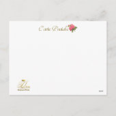 Marie Antoinette pink tree Roses cat Christmas  シーズンポストカード (裏面)