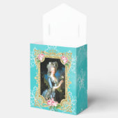 Marie Antoinette Portrait Blue Damask Favor Box フェイバーボックス (オープン)