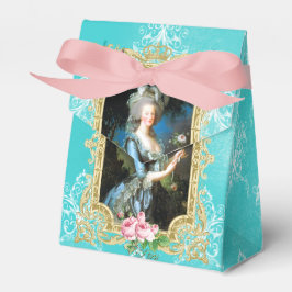 Marie Antoinette Portrait Blue Damask Favor Box フェイバーボックス