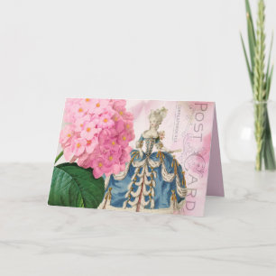 Marie Antoinette Redoute花グリーティングカード カード