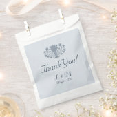 Marie Antoinette Rococo Dusty Blueありがとう フェイバーバッグ (クリップ留めされた状態)