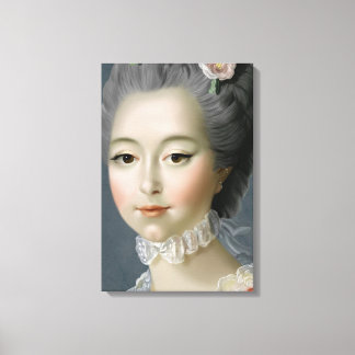 Marie Antoinette – Romantic Rococo Portrait キャンバスプリント