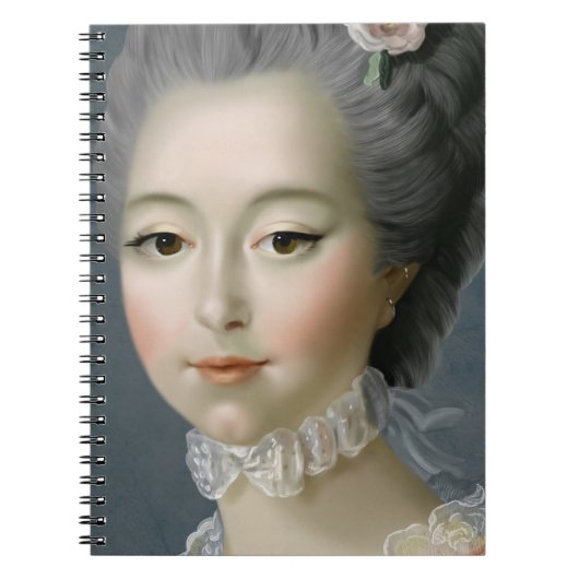 Marie Antoinette – Romantic Rococo Portrait ノートブック (正面)