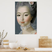 Marie Antoinette – Romantic Rococo Portrait  ポスター (キッチン)
