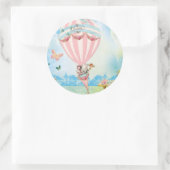 Marie Antoinette Tea at Versailles in a PinkBaloon ラウンドシール (バッグ)