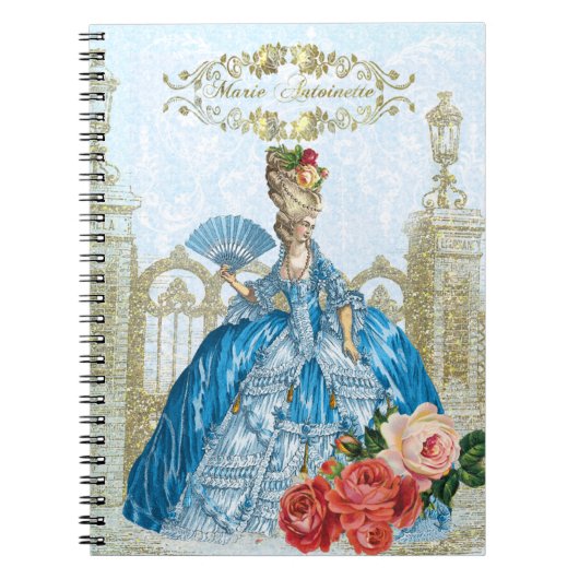 Marie Antoinette Verseilles Blue notebook ノートブック (正面)