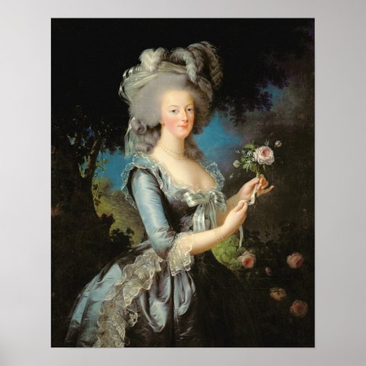 Marie Antoinette with a Rose, 1783 ポスター (正面)