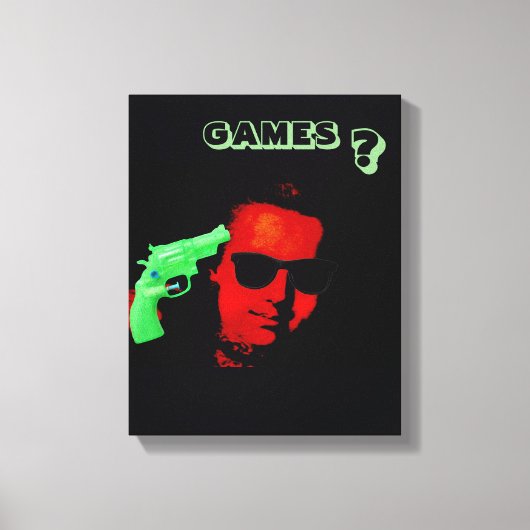 Marie Antoinette with sunglasses Marie-Antoinette キャンバスプリント (正面)