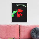 Marie Antoinette with sunglasses Marie-Antoinette キャンバスプリント (インサイチュ (リビング))