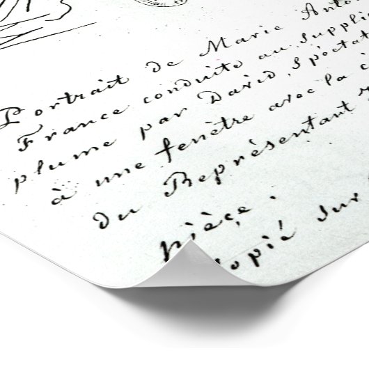 Marie-Antoinette's way to her execution ポスター (角)