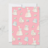 Marie Antoniette Let them eat cake Baby Shower 招待状 (裏面)