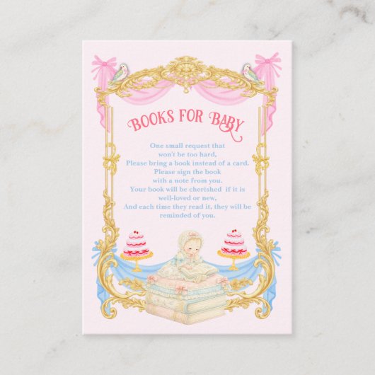 Marie Antoniette Let them eat cake Books for Baby 名刺 (正面)