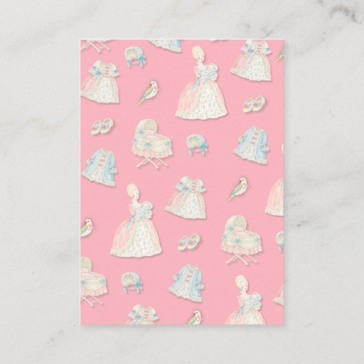 Marie Antoniette Let them eat cake Books for Baby 名刺 (裏面)