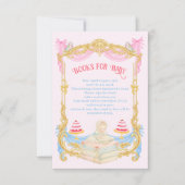 Marie Antoniette Let them eat cake Books for Baby 招待状 (正面)