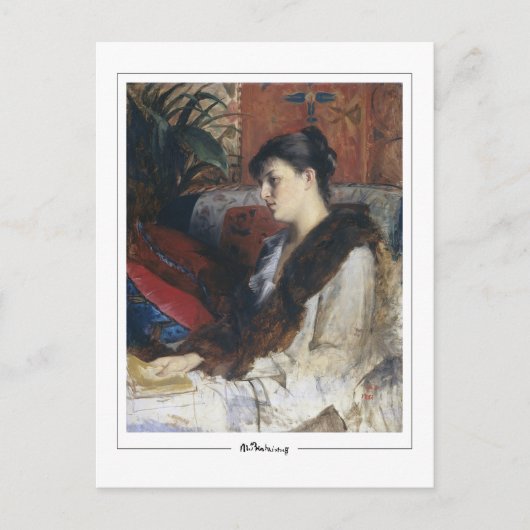 Marie Bashkirtseff #4 -ファインアートはがき ポストカード (正面)