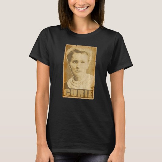 Marie Curie Torn Propaganda Poster Tシャツ (正面)